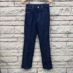 Vintage Cibra Navy Women's Straight Leg Jeans Made in Canada